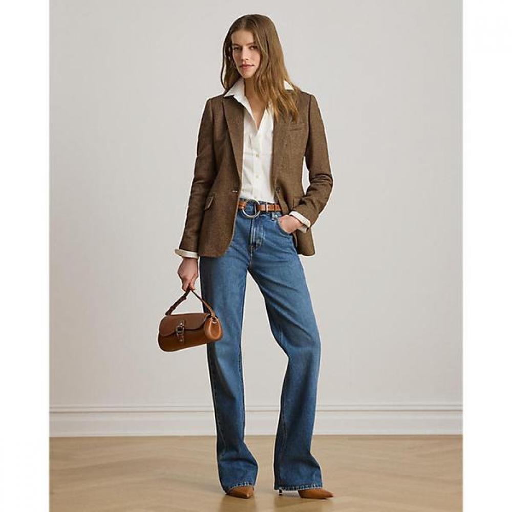 Lauren Ralph Lauren Cotton Blend Herringbone Blazer Wmlrotws6020288200