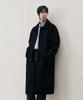 Draw Fit [Oh Jung-Kyu X Draw Fit] Consize Wool Wonder Balmacaan Coat [Black]