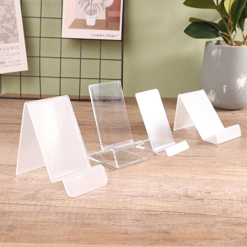 Прозрачный акриловый держатель для телефона, мини-портативная подставка для дисплея