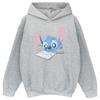 Girls Reading Lying Down Stitch Hoodie