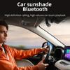 Bluetooth 5.4 Handsfree Car Kit HIFI Speaker Wireless Audio Receiver MP3 Music Player 1000Mah Noise Cancelling Sun Visor Clip