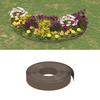 VidaXL Garden Edging 5 Pcs Brown 10 M 10 Cm Polyethylene 3155439
