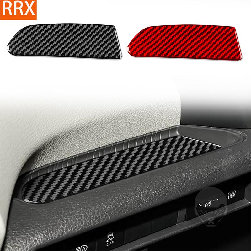 For Toyota Sienna -2026 Real Carbon Fiber Stickers Driver's side left Panel Trim Cover Car Accessories Interior decorative