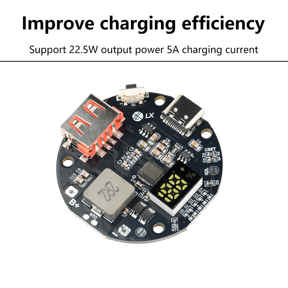 22,5 В Power Bank Двунаправленная быстрая зарядка PD/QC Модуль питания для мобильных устройств Печатная плата Для 3,2 В Литий-железо-фосфатных DIY плат