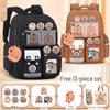 Capybara Schoolbag: Cute, Large Capacity Backpack for Boys and Girls In Primary School
