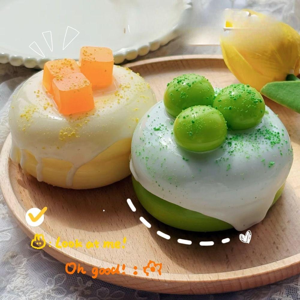 Cute Cake Soufflé Squeeze Toy Mango Slow Rebound Toy Cake Chocolate Squeeze Toy Fingertip Toy
