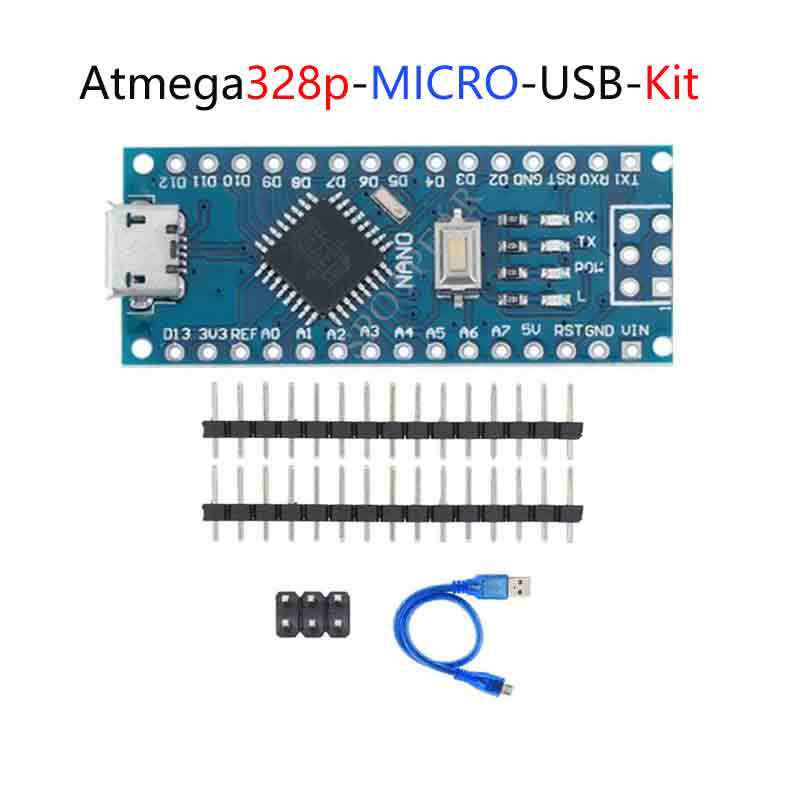 Плата разработки ATMEGA328P Nano с Type-C/Micro USB для Arduino