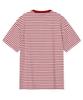 BEENTRILL Oval Wappen Striped T-Shirt (Red)