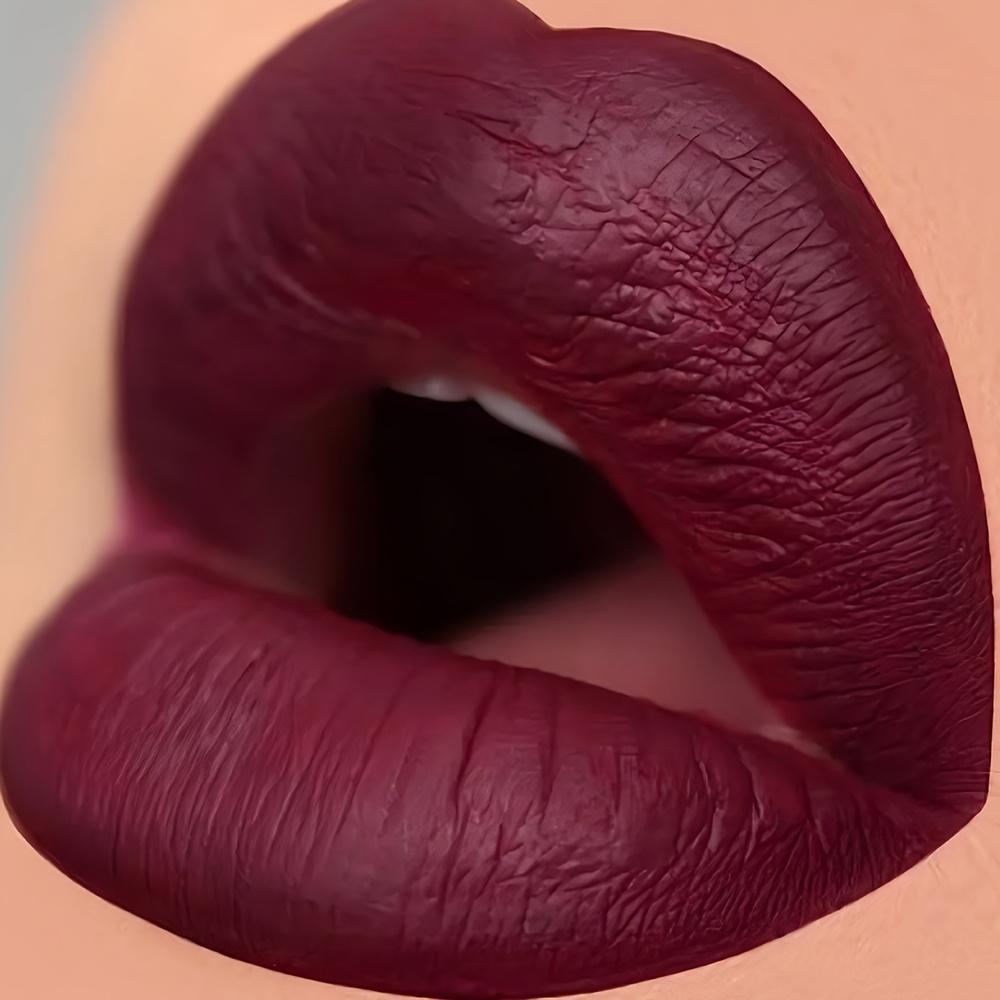 Waterproof & Sweatproof Matte Lip Liner - Long-Lasting Non-Stick Formula with Plant Squalane, Gradient Brown To Red Shades for Valentine's Day