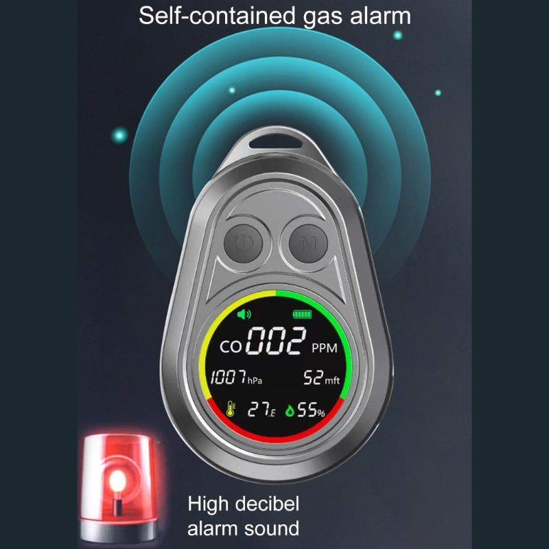 Carbon Monoxide Detectors Measuring Atmospheric Pressure Temperature Altitudes Humidity Outdoor Multifunction CO Meter
