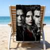 Ultra-Soft Beach Towel with Vampire Diaries Theme,Ideal for Pool - Camping, Diving - Perfect Travel Essential, Vibrant Beach Towel.