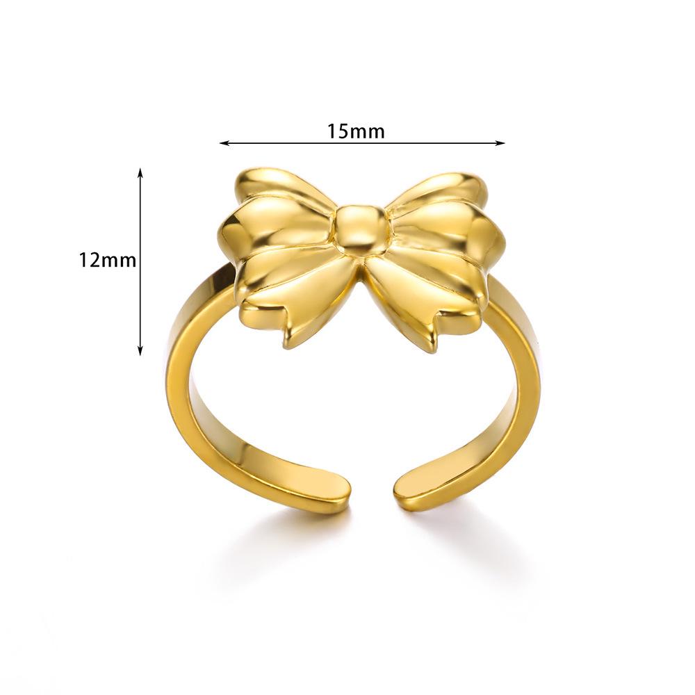 Elegant Women's Open Bow Ring: Niche Design, Versatile & Stylish