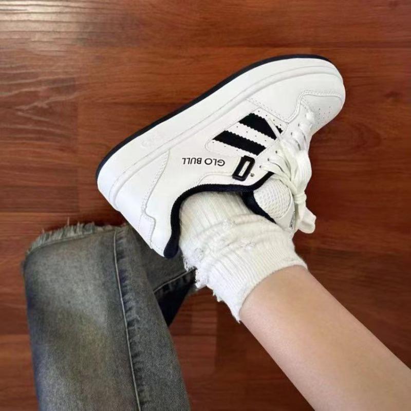 Модный темперамент, обувь-хлебцы, нишевый дизайн, кеды, осень, новая студенческая, универсальная, повседневная белая обувь