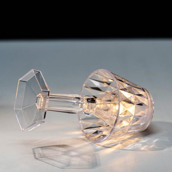 Ночник 3 цвета Энергосберегающий Работающий от батареек Настольная лампа из искусственного кристалла