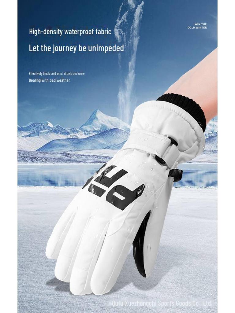 Зимние сенсорные лыжные перчатки для взрослых и детей — теплые, устойчивые к холоду спортивные принадлежности на открытом воздухе