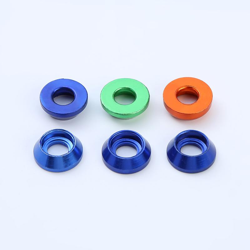 Colored Aluminum Alloy Motorcycle Countersunk Conical Screw Washer