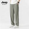 JEEP SPIRIT Прохладные повседневные длинные брюки из ледяного шелка