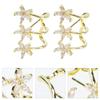 Ear Cuff Earrings Earring Cartilage Crawler Wrap Flower Stud Claw Jewelry Studs Pierce Cuffs Unpierced Ears Helix Fake