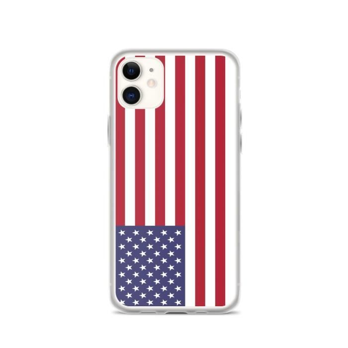 Coque iPhone 11 - Drapeau Des Îles Mineures - Silicone Souple - Protection Chocs - Design Fin