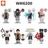 WM6200 Серия Аниме Строительные Блоки Конструкторы для Детей, Фигурки из Кирпичиков в Пакетах 2851-2858.
