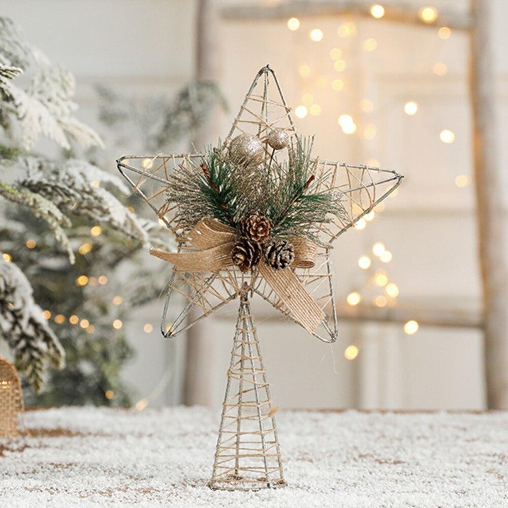 Christmas Tree Top Five-pointed Star Golden Tree Top Star (C Model) / 64.5G / Pcs