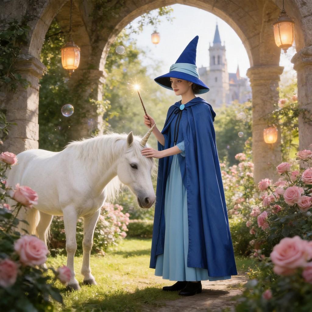 Sleeping Beauty Fairy Godmother Cosplay Costume For Halloween With Polyester Fabric