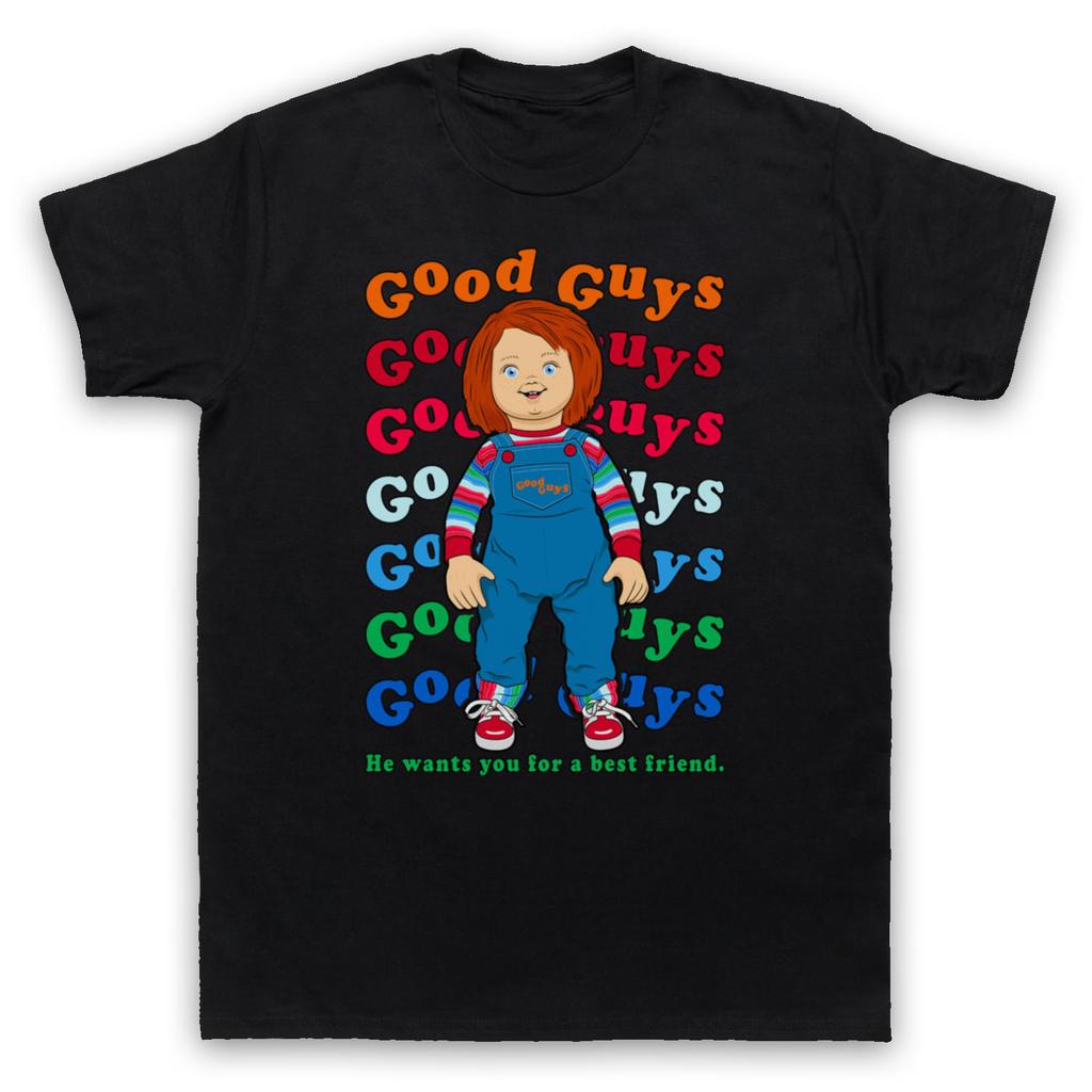 2025  Хорошо продаются летом CHUCKY CHILD'S PLAY GOOD GUY Периферия фильма ужасов Повседневная хлопковая футболка