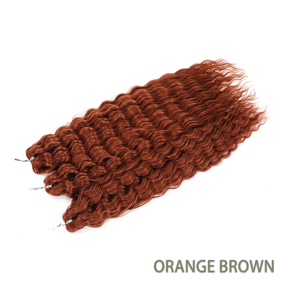 For Twist Crochet Synthetic High-Temp Machine Double Weft 22 Inches 300g 3Pcs/Lot#1B #4 BUG2 Water Wave Extensions Braid