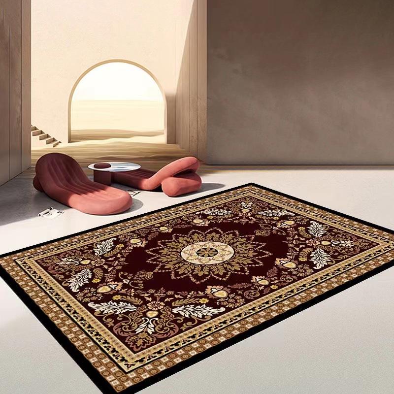 Fashionable European Retro Persian Carpets, Living Room and Bedroom Skin Friendly Carpets, Ethnic Style Decorative Carpets