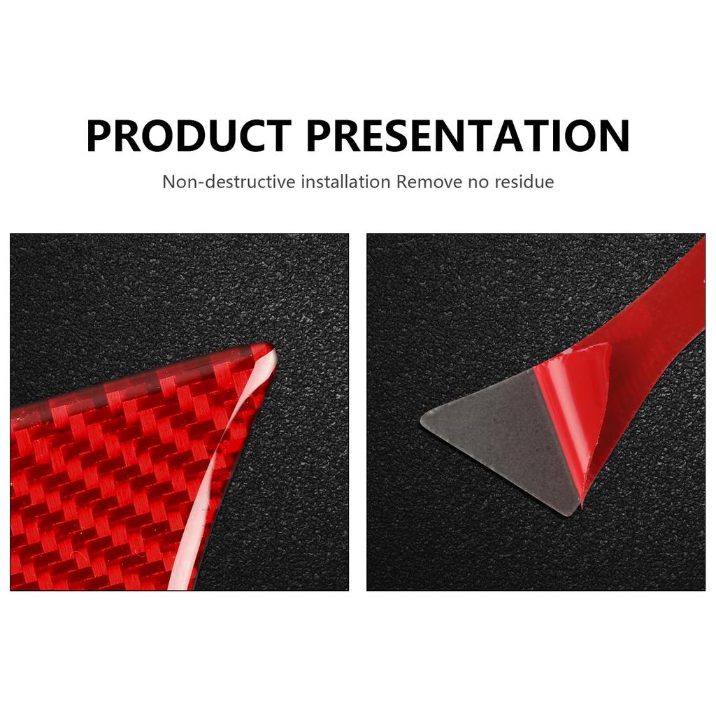 For Ford Mustang GT 2015 2016 2017 2018 Accessories Carbon Fiber Car Gear Shift Panel Sticker Interior Trim