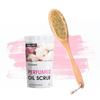 Massage Brush + Body Scrub Perfumed Perfumed Oil Scrub Flowers 200 G
