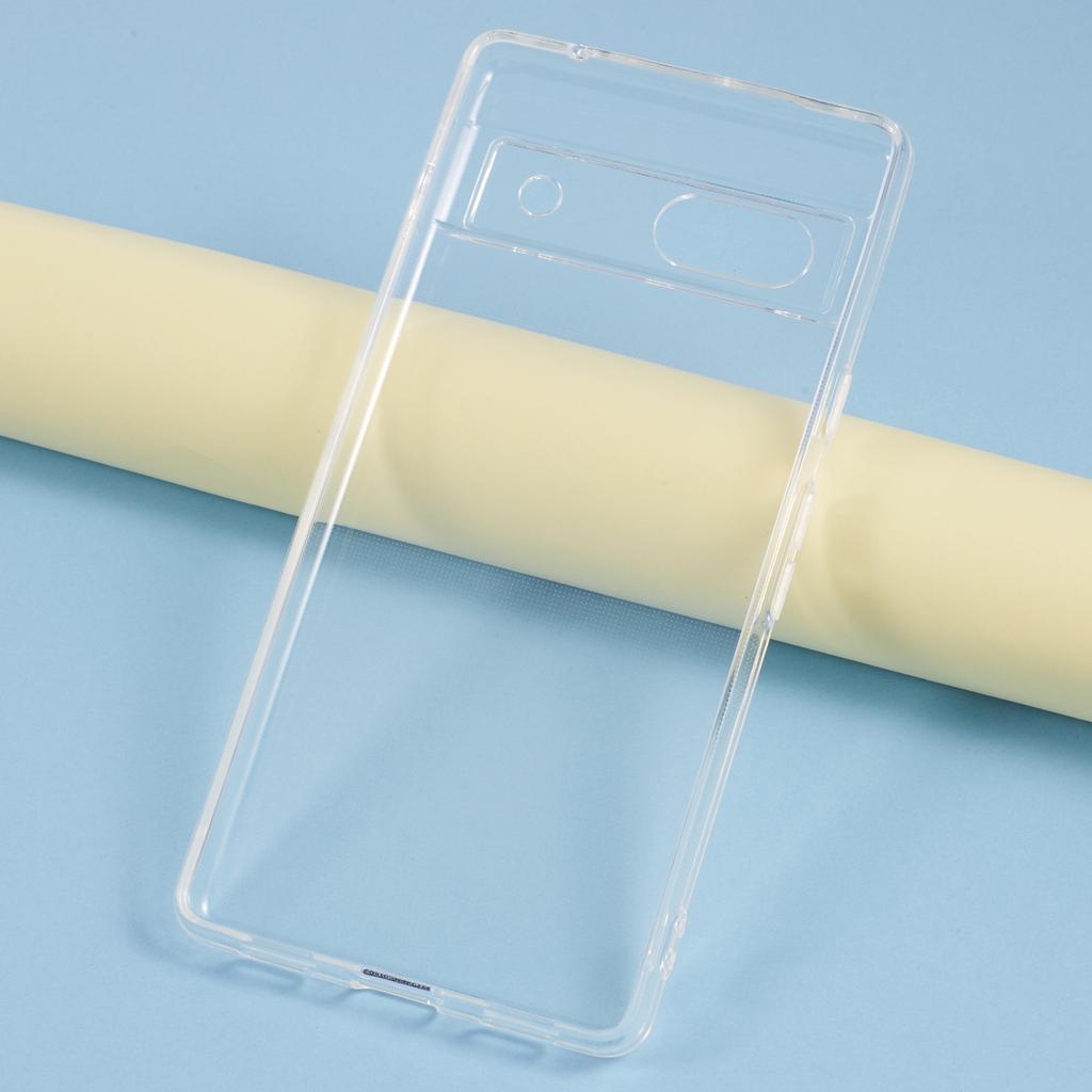 Для Google Pixel 7a Чехол Без водяных знаков 2,0 мм Прозрачная телефонная TPU накладка