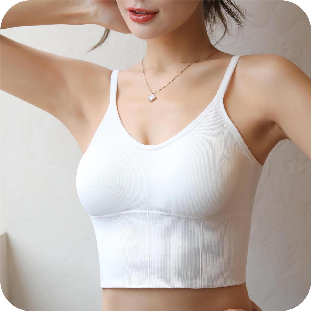 Женский летний жилет с U-образной спинкой и нагрудной накладкой - элегантный и удобный дизайн на бретелях