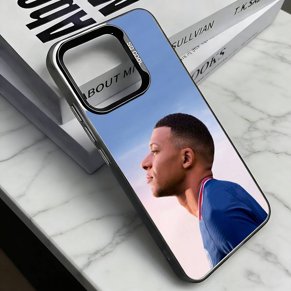 K-Kylian Mbappé Чехол для телефона для iPhone 17,16,15,14,13,12,11 Plus,Pro Max,XS,Разноцветный Серебристый Черный Чехол