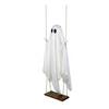 Hanging Ghost Ornament On a Swing Halloween White