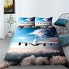 Aircraft Series Quilt Cover Pillowcase Two Or Three-Piece Set 3D Digital Printing Polyester
