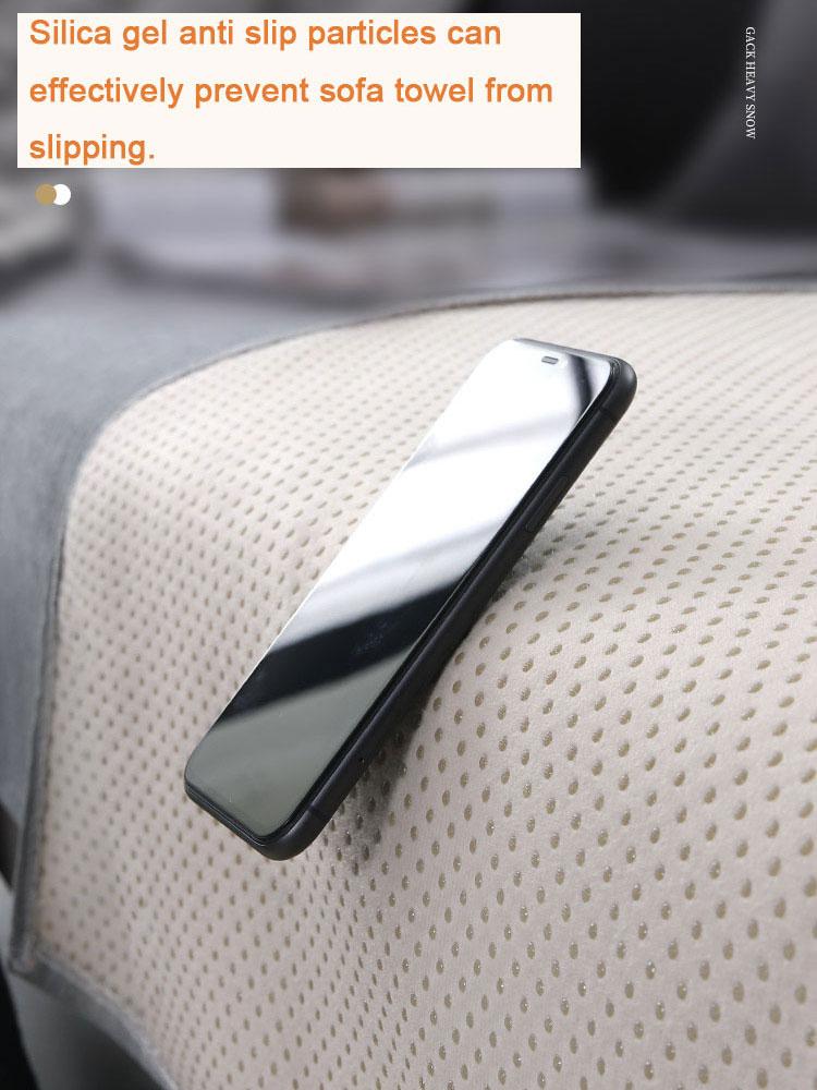 Solid Color Sofa Towel for Living Room Chenille Sofa Cushion Couch Cover Modern Minimalist Corner Sofa Cover Multi-sizes