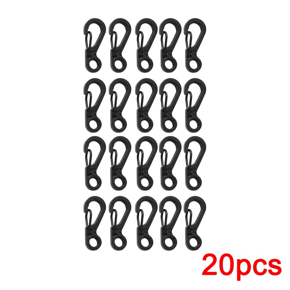 10/20 шт. Мини-карабины для выживания на открытом воздухе, рюкзак с застежкой-крючком, брелок для ключей, EDC, небольшие подвесные тактические принадлежности для кемпинга
