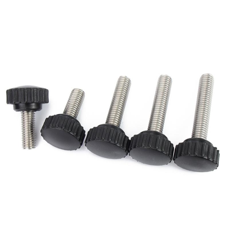 M3 M4 M5 M6 M8 M10 Нержавеющая сталь 304 Накатанная нейлоновая пластиковая ручка с круглой головкой Винт-барашек Бакелитовый болт Ручные винты