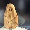Хэллоуин Скульптура Призрака Жуткая Резьба по Дереву Статуя Призрака Фигурка Табличка На Стол Украшение для Дома Офиса