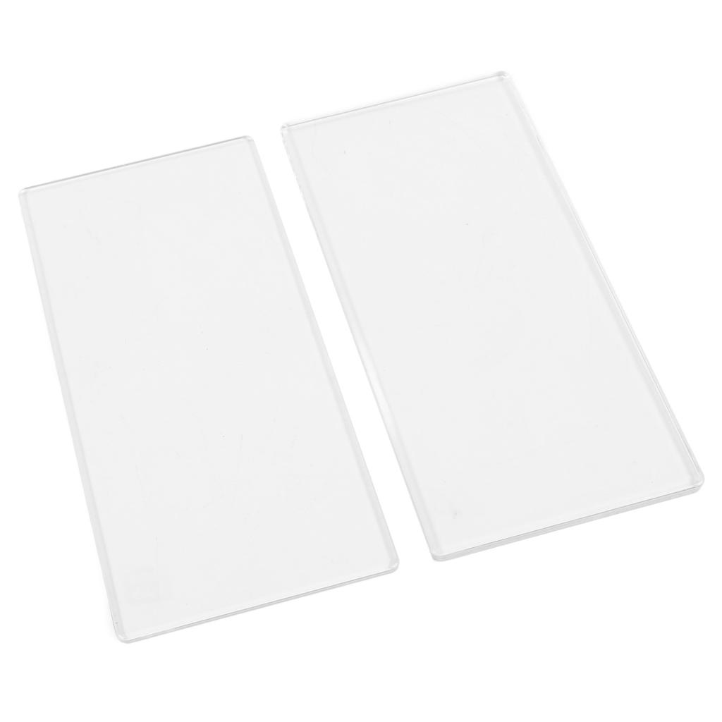 2Pcs Die Cut Machine Cutting Pad Clear PE Die Cutting Plate for Crafts Making 16 X 8cm