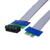 4 шт. Карта-райзер PCI-E 1X Ленточный удлинитель для видеокарты Удлинительный кабель 15 см