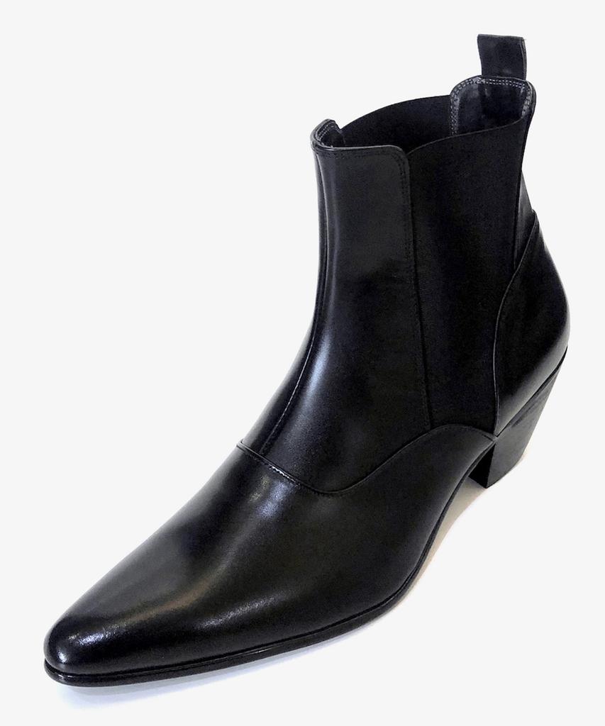 Joenshoe Schumann Banding Ankle Western Boots Black