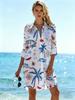 Plus Size Women's New Long-sleeved Printed Shirt, Long Loose Printed Long-sleeved Shirt for Women, Casual and Versatile, Slim Outer Shirt