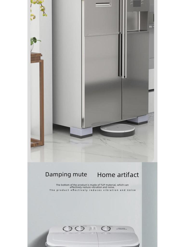 Sofa and Furniture 2-Inch Non-Slip Heightening Foot Pads for Beds, Tables, Cabinets, and Washing Machines