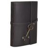 Leather Diary - Antique Handmade Leather Bound Notepad for Men and Women Unlined Paper, Travel Diary and Notebooks -7 X 5 Inches - (Black)