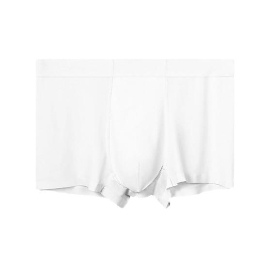 Мужское боксерское нижнее белье средней посадки с эластичным поясом, однотонные шорты-брифы, однотонные