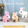 New Electronic Plush Rabbit Toy Robot Animal Pet Walking Jumping Running Shake Ears Cute Electric Bunny For Kids Birthday Gifts