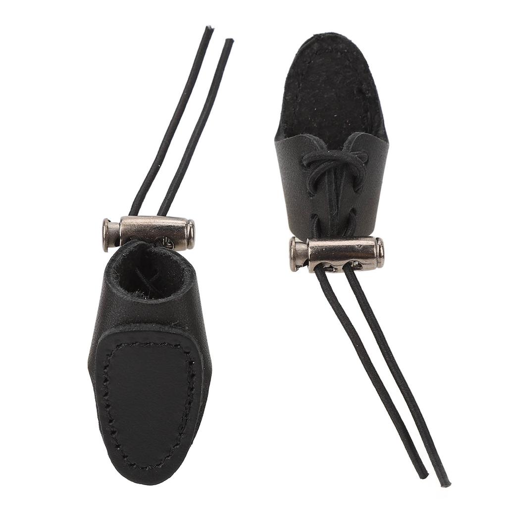 Archery Finger Guard Cowhide     Elastic Finger Tab for 20 to 50lb Bow