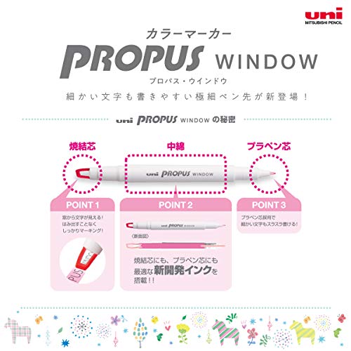 Маркер Mitsubishi Pencil Color Marker Propus Window Light 5 цветов PUS103T5C2 ( 2)